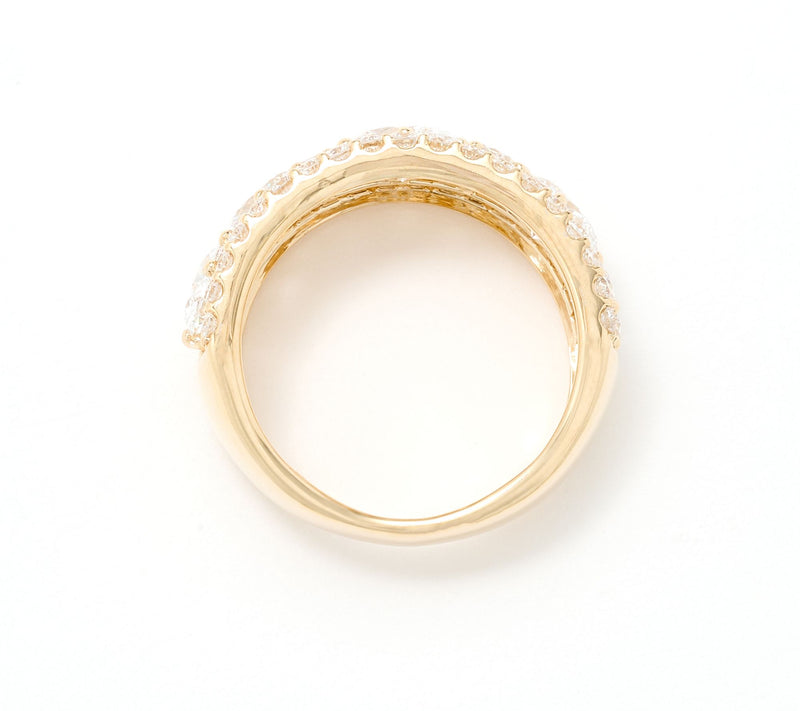 Fire Light Lab Grown Diamond 3 cttw Mixed Shape Band Ring, 14K — View 2