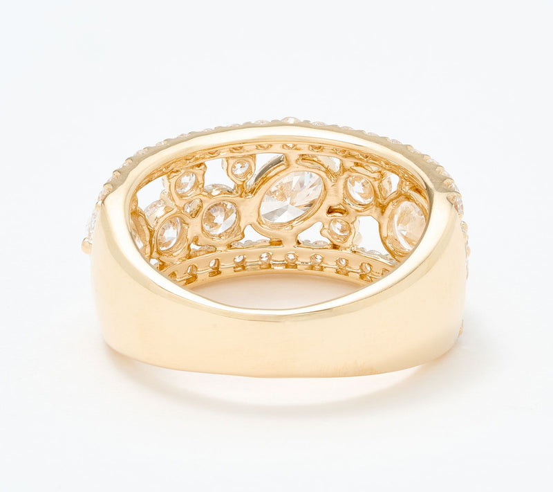Fire Light Lab Grown Diamond 3 cttw Mixed Shape Band Ring, 14K — View 3