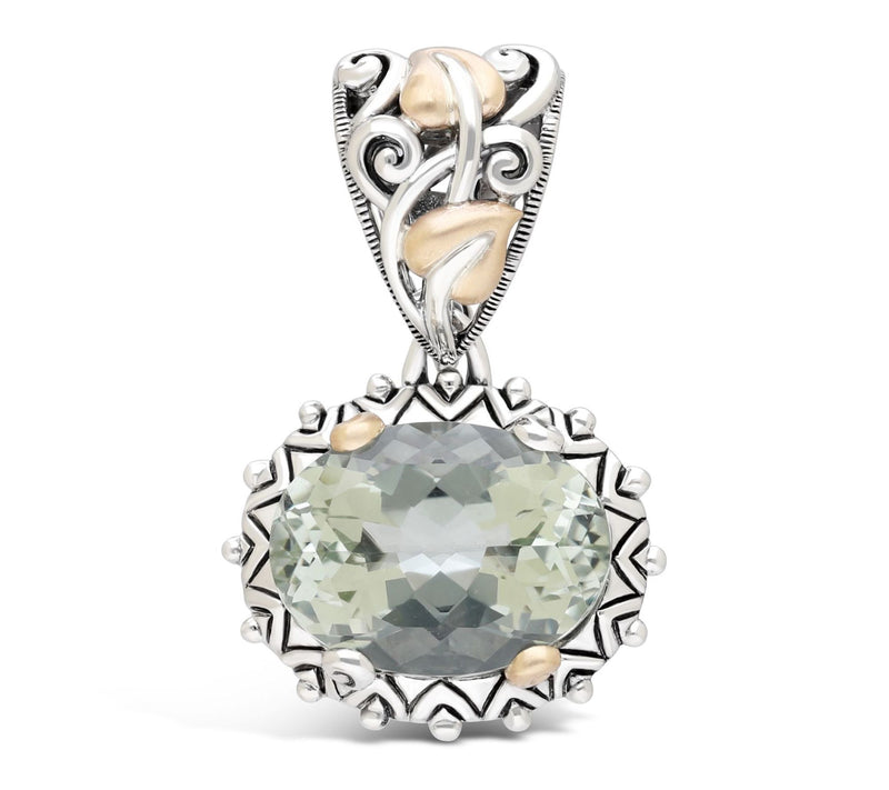 Barbara Bixby Sterling & 18K Gold Oval GemstoneEnhancer — View 8