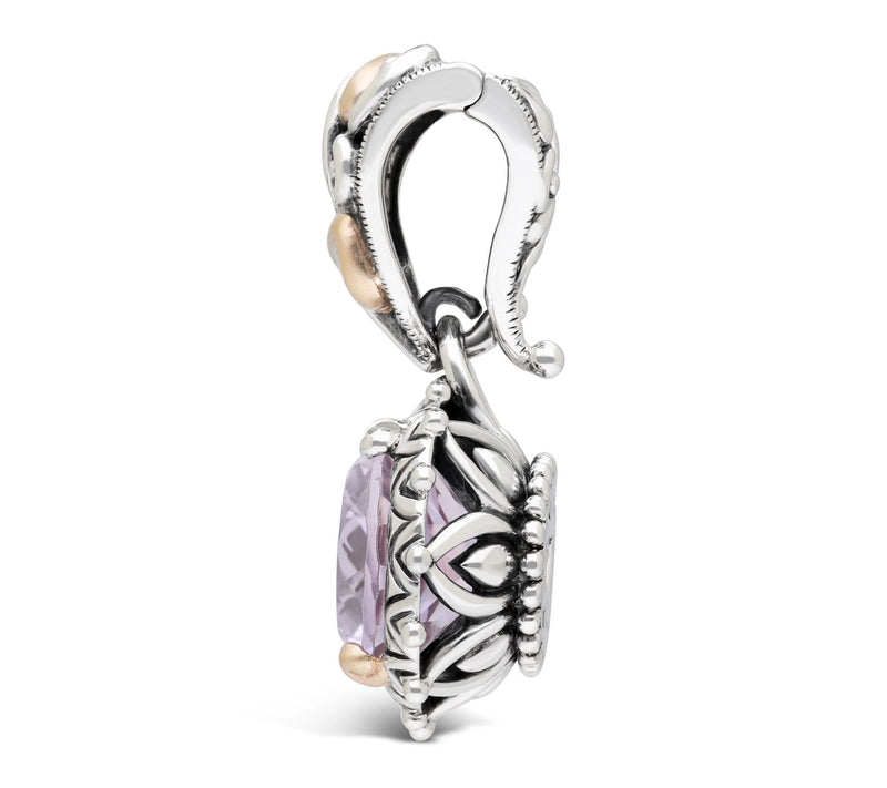 Barbara Bixby Sterling & 18K Gold Oval GemstoneEnhancer — View 6