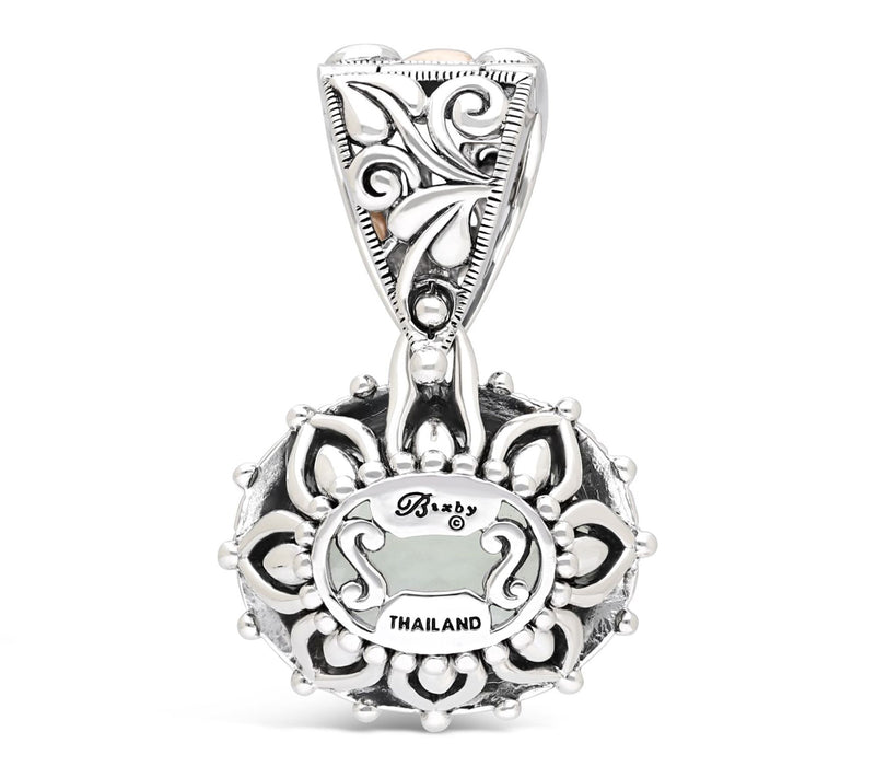 Barbara Bixby Sterling & 18K Gold Oval GemstoneEnhancer — View 7