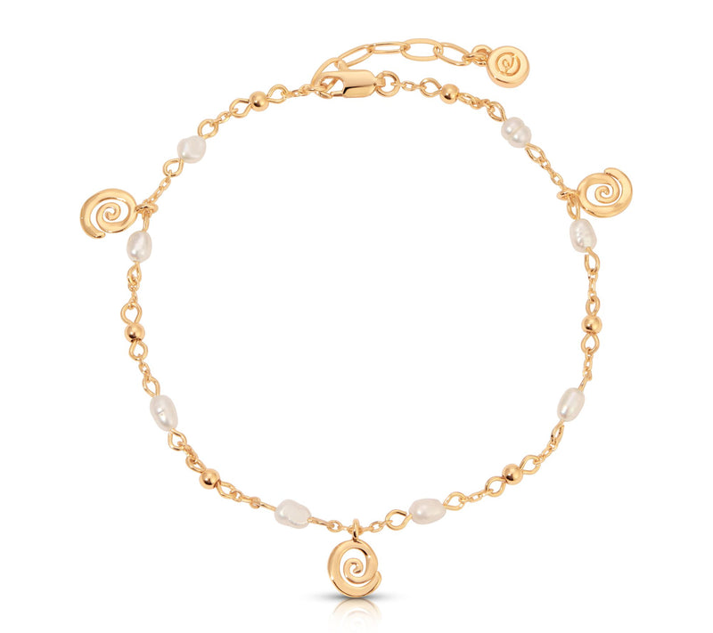 Ettika Aura Swirl Ankle Bracelet — View 4