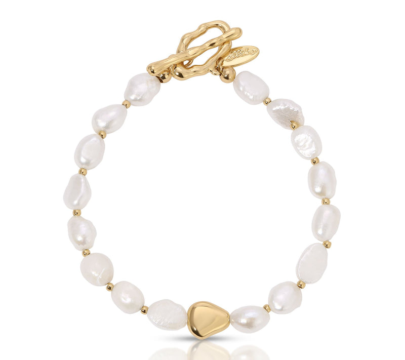 Ettika Cultured  Pearl Toggle Bracelet — Main view