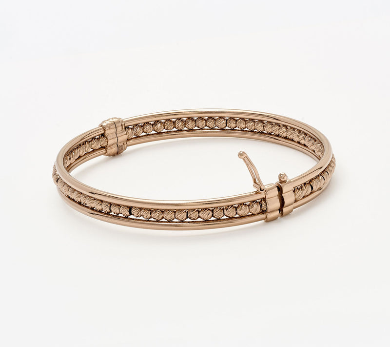 David Markstein Bronze Debut Brilliant Beaded Bangle — View 2