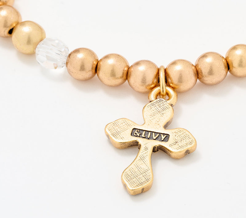Divinely Guided by Theresa Caputo Cross Stretch Charm Bracelet — View 3