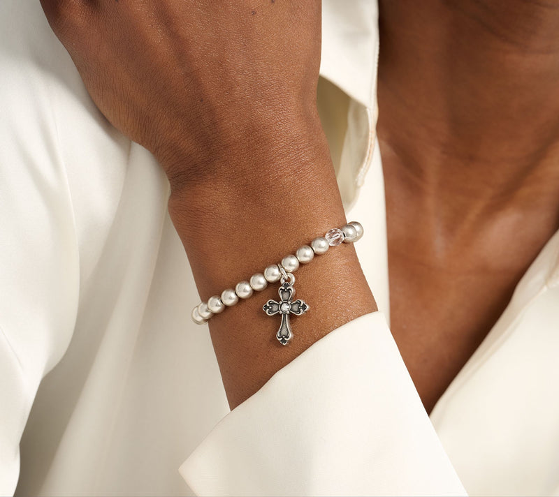 Divinely Guided by Theresa Caputo Cross Stretch Charm Bracelet — View 6