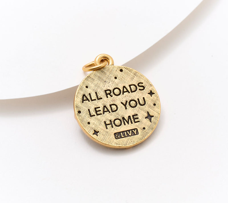 Divinely Guided by Theresa Caputo Compass Charm — View 2