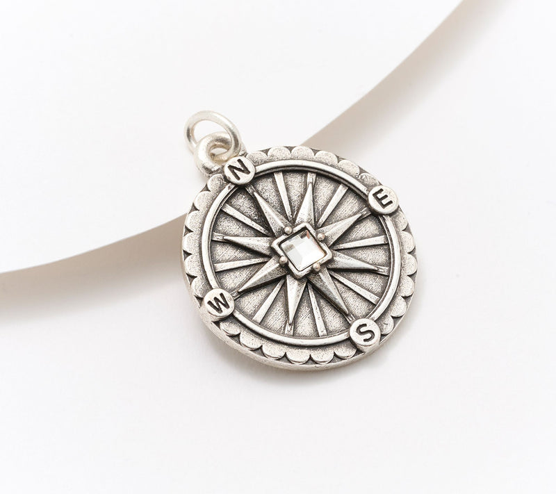 Divinely Guided by Theresa Caputo Compass Charm — View 6