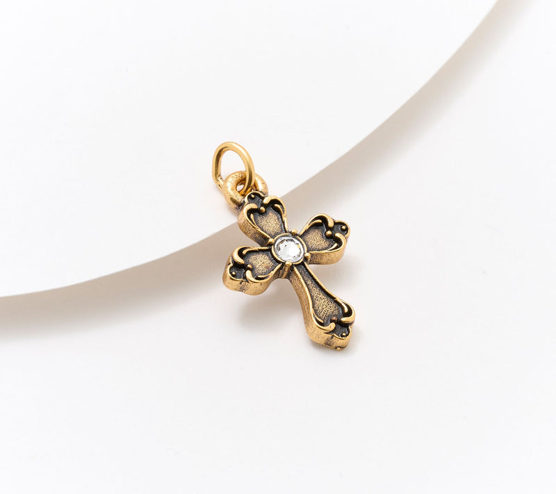 Divinely Guided by Theresa Caputo Cross Charm — Main view