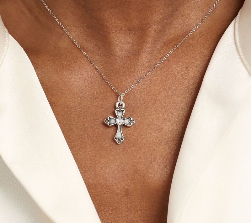 Divinely Guided by Theresa Caputo Cross Charm — View 3
