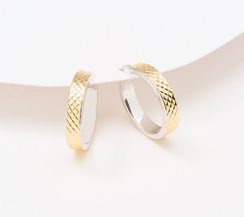 David Markstein Bronze 1" Inside/Outside D/C Hoops — Main view