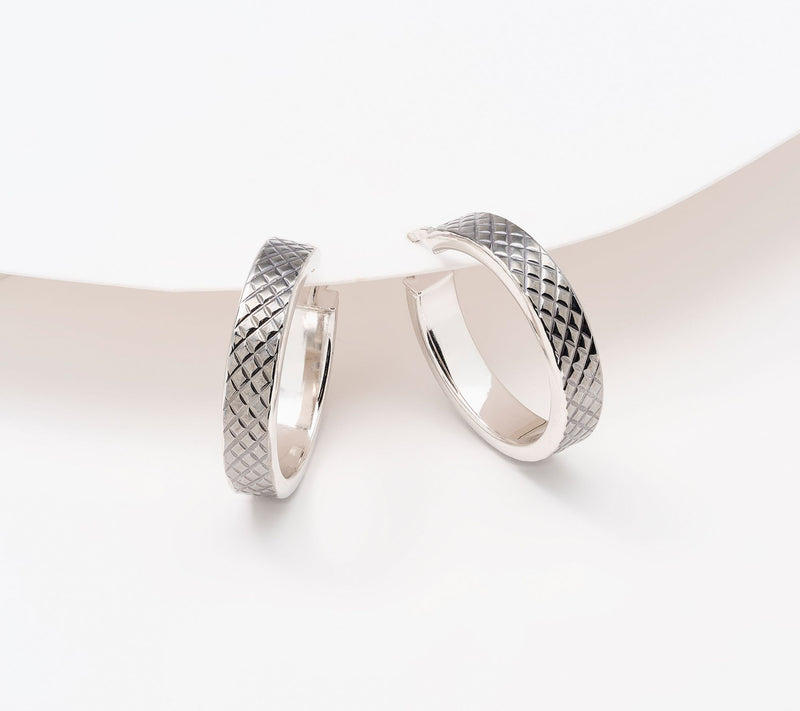 David Markstein Bronze 1" Inside/Outside D/C Hoops — View 15