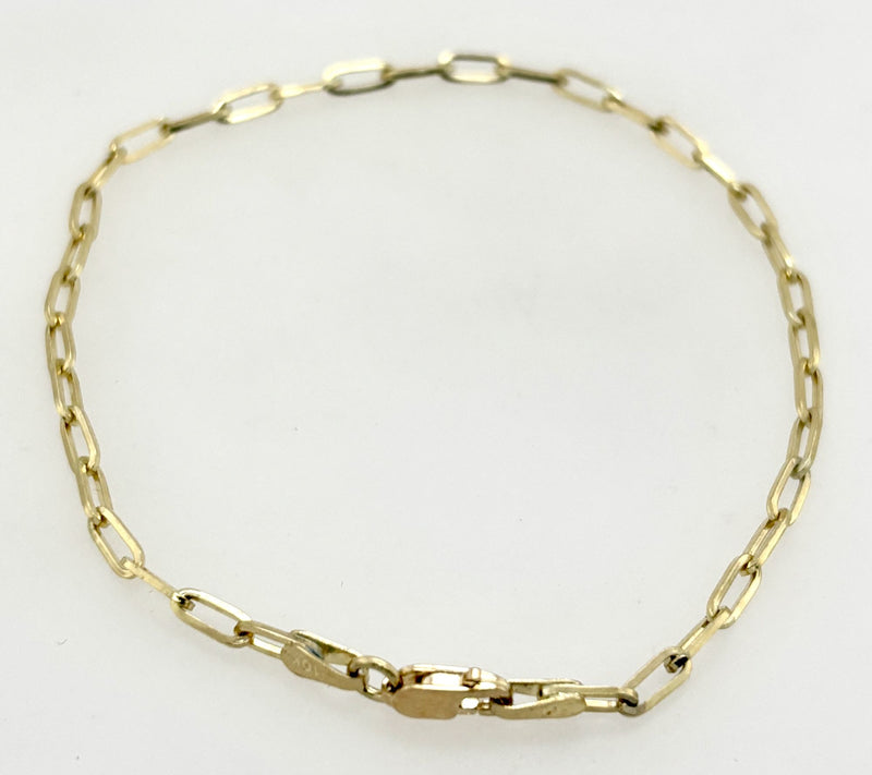 Alkeme 10K Gold Paperclip Link Bracelet, 1.15g — View 4