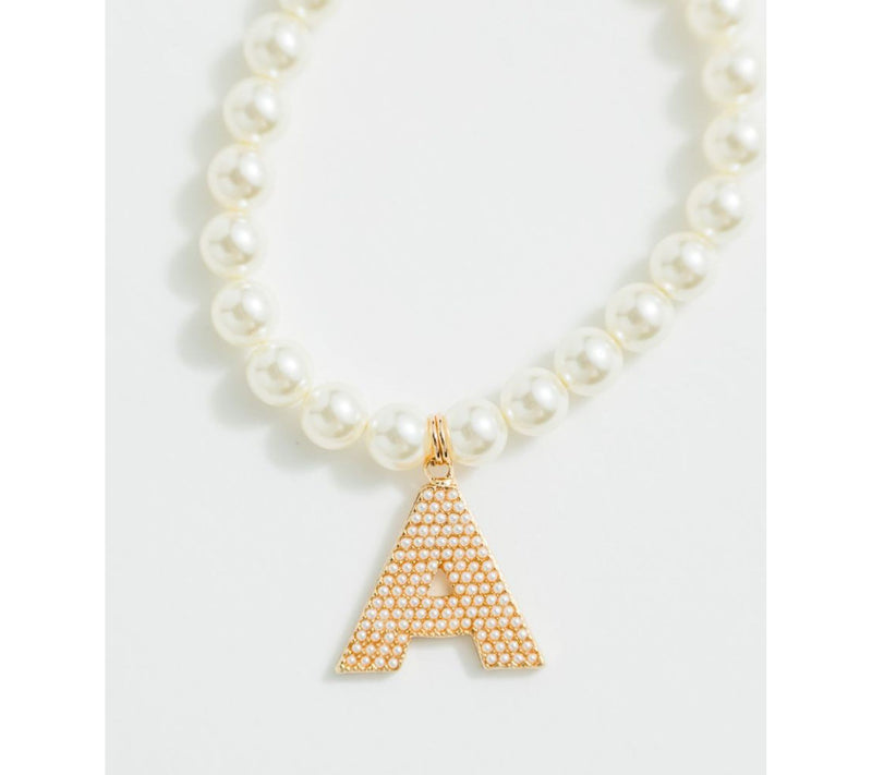 Violet and Brooks Pearlie Initial Stretch Bracelet — View 29