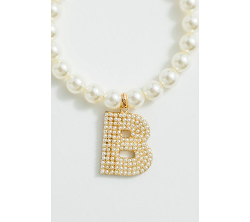 Violet and Brooks Pearlie Initial Stretch Bracelet — View 30