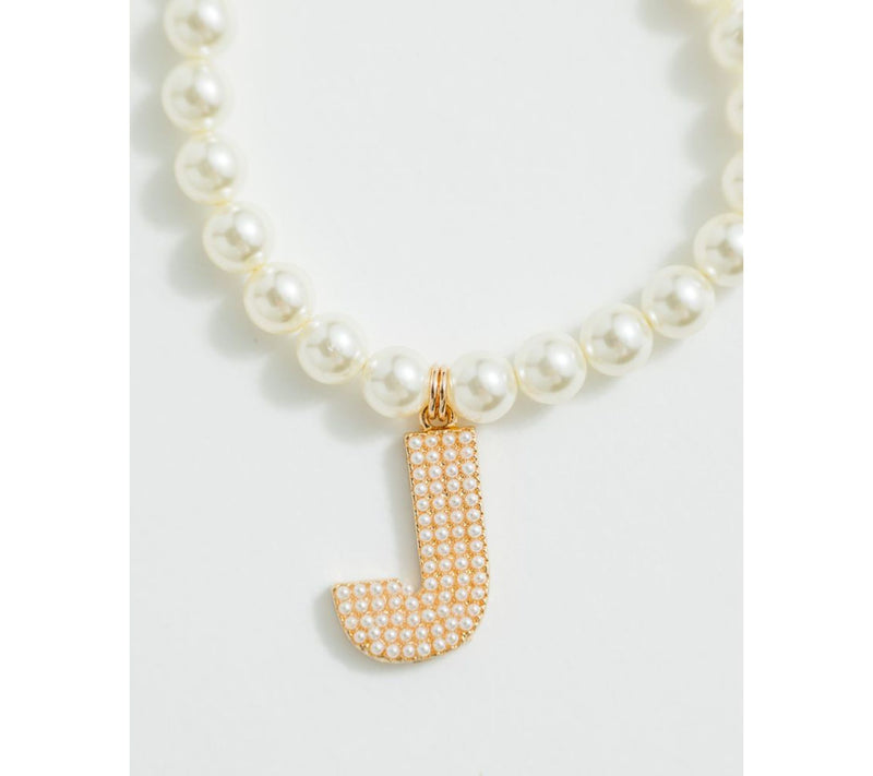 Violet and Brooks Pearlie Initial Stretch Bracelet — View 37