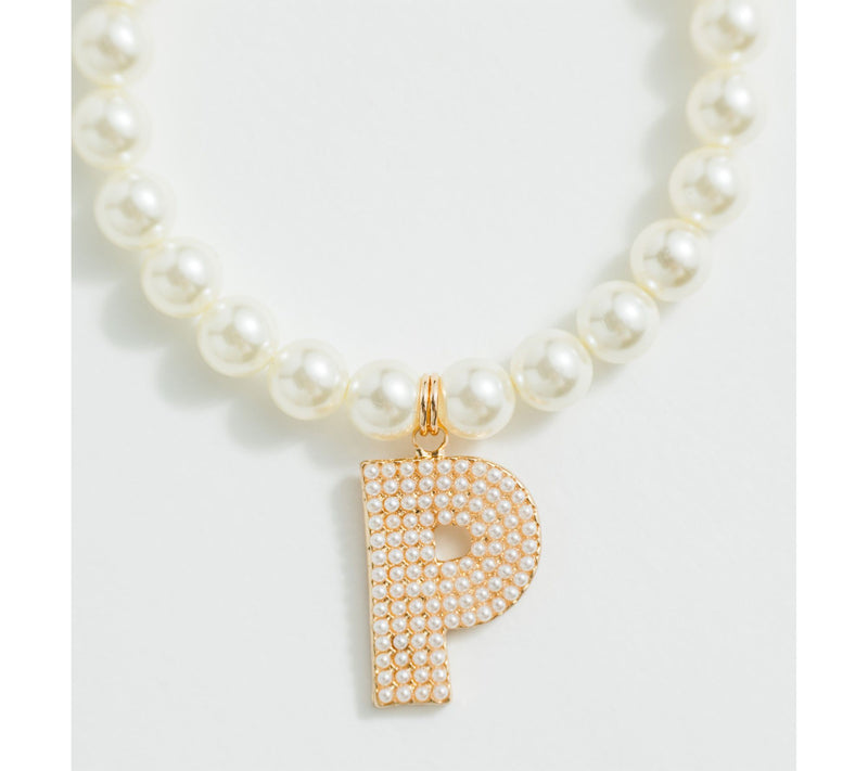 Violet and Brooks Pearlie Initial Stretch Bracelet — View 43