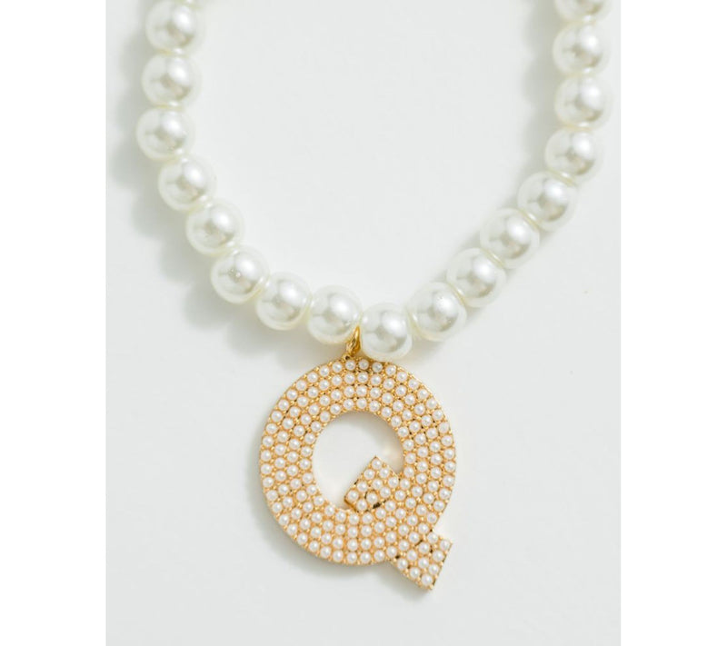 Violet and Brooks Pearlie Initial Stretch Bracelet — View 44