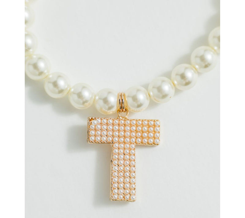 Violet and Brooks Pearlie Initial Stretch Bracelet — View 47