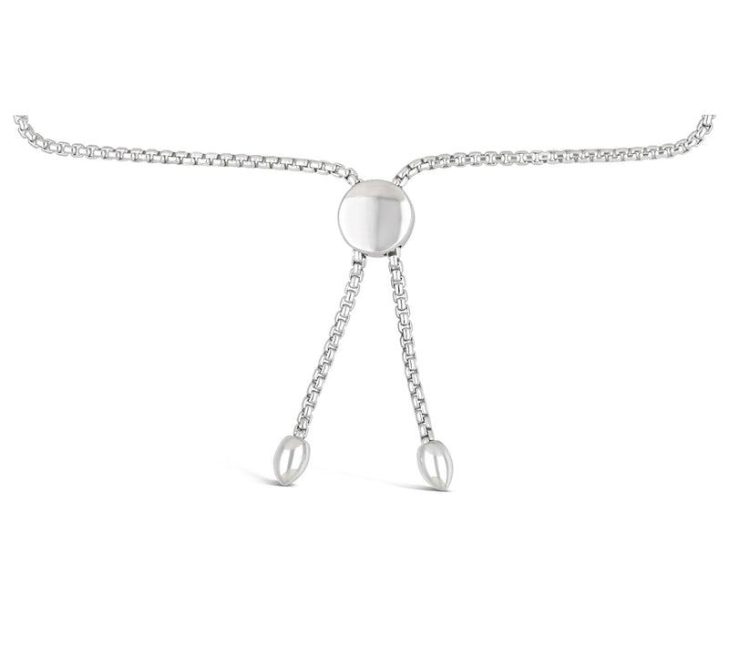 Ariva Sterling Silver Diamonique Adjustable Cluster Bracelet — View 3