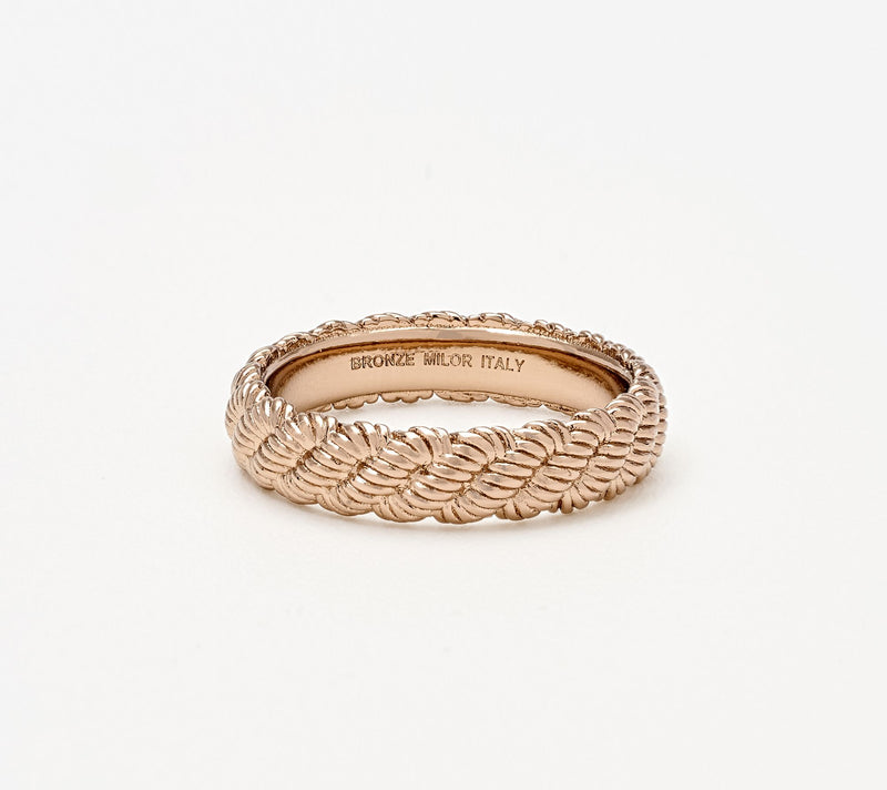 David Markstein Premier Bronze Rope Detail Ring — View 11