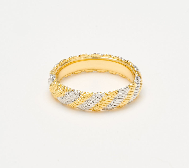 David Markstein Premier Bronze Rope Detail Ring — View 2