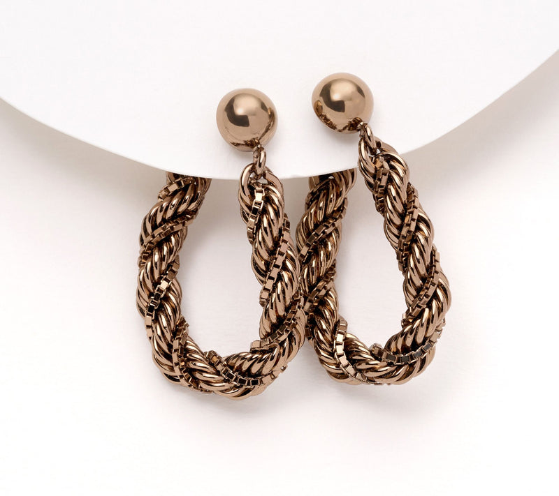 David Markstein Premier "Duetto" Rope and Box Earring — View 11