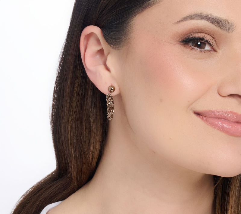 David Markstein Premier "Duetto" Rope and Box Earring — View 4