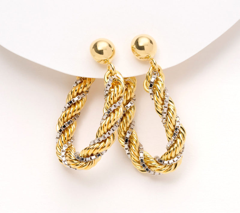 David Markstein Premier "Duetto" Rope and Box Earring — View 14