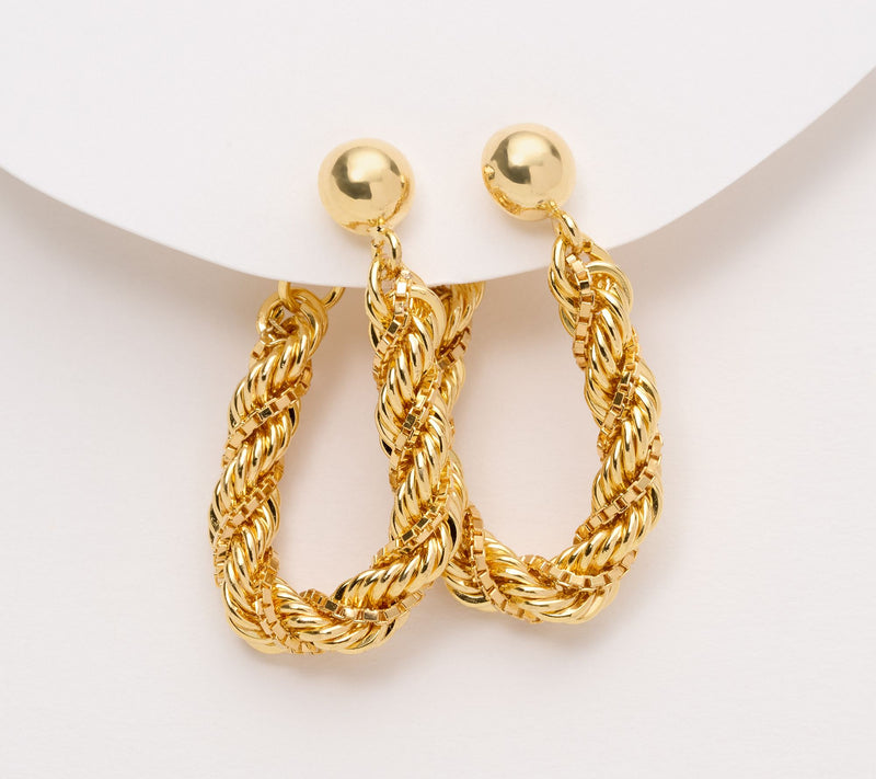 David Markstein Premier "Duetto" Rope and Box Earring — Main view