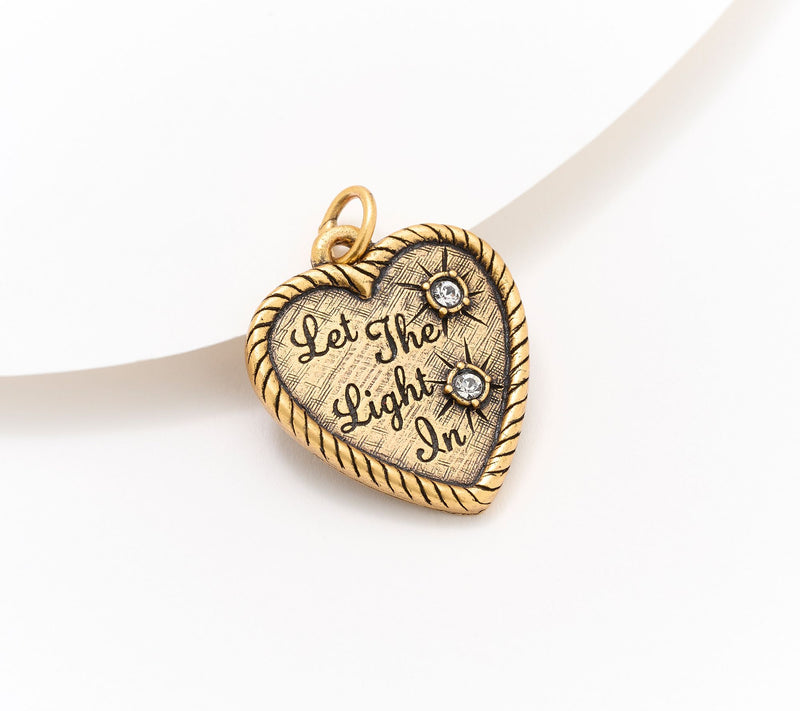 Divinely Guided by Theresa Caputo Heart Charm — Main view