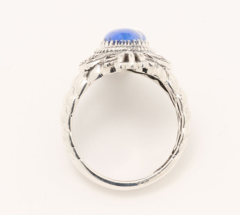 American West Sterling Marquise Gemstone Rope Ring — View 3