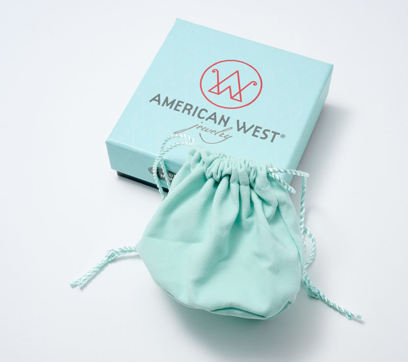 American West Sterling Marquise Gemstone Earrings — View 3