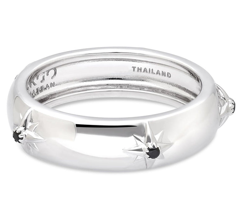 Margo Manhattan Sterling Gemstone Stella Band Ring — Main view