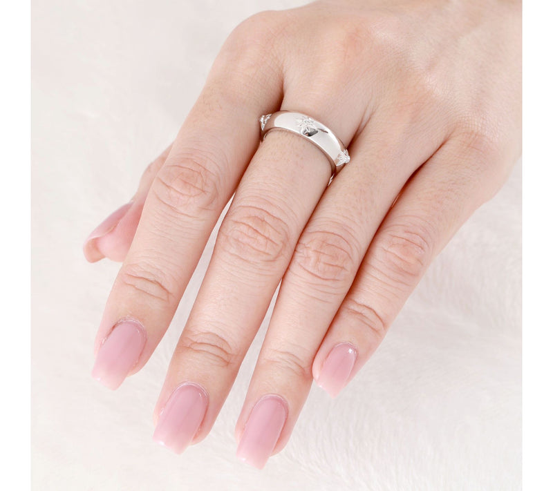 Margo Manhattan Sterling Gemstone Stella Band Ring — View 5