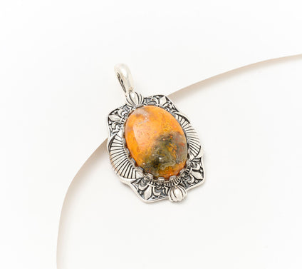American West Sterling Oval Gemstone Enhancer