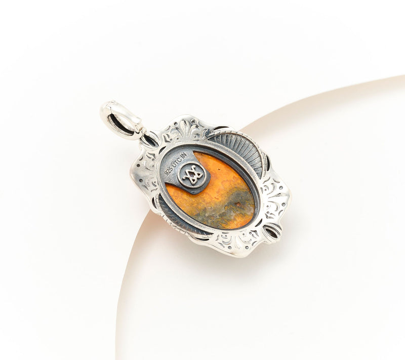 American West Sterling Oval Gemstone Enhancer — View 2