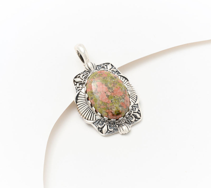 American West Sterling Oval Gemstone Enhancer — View 9