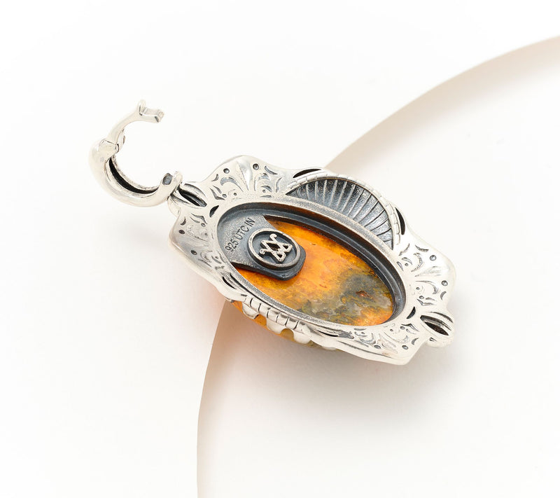 American West Sterling Oval Gemstone Enhancer — View 3