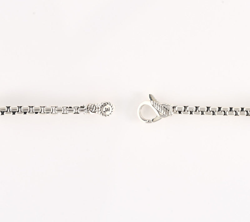 JAI Sterling Silver Symbols of Love Station 2.7mm Bracelet — View 3