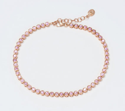 Effy 14K Rose Gold & Pink Sapphire Bracelet