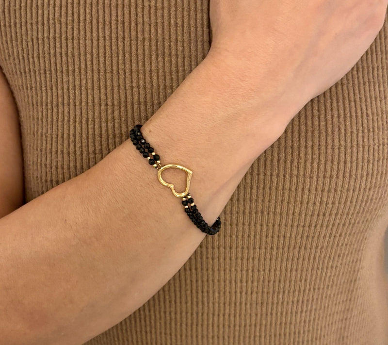 Alkeme 14K Gold "Power of Love" Faceted Spinel Bracelet — View 2