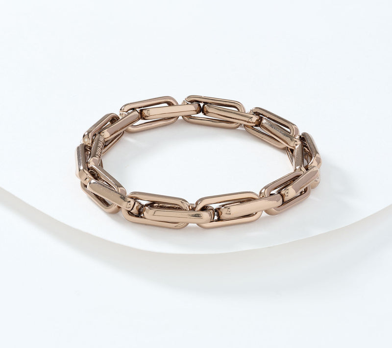 David Markstein Bronze Bold Status Link Stretch Bracelet — View 11