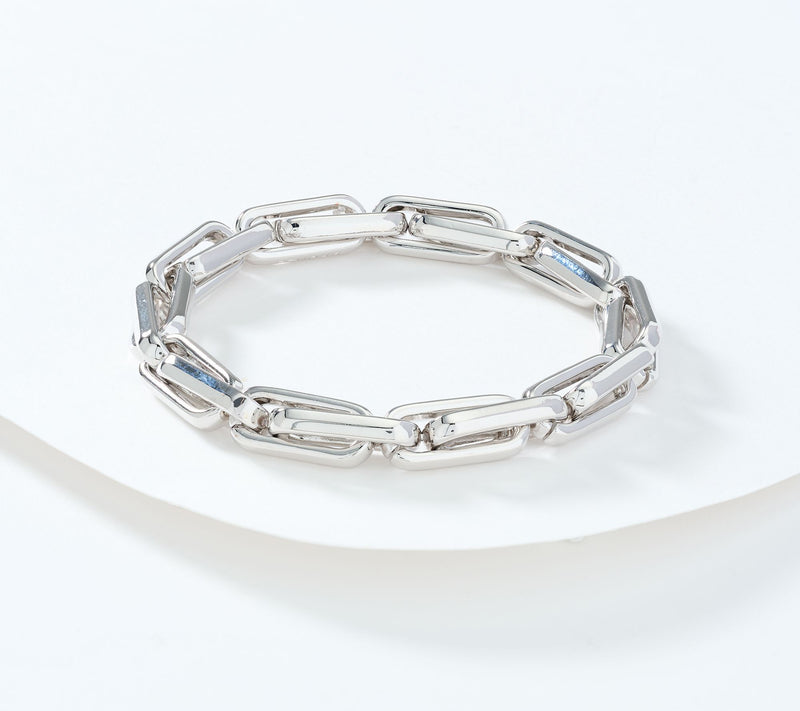 David Markstein Bronze Bold Status Link Stretch Bracelet — View 13