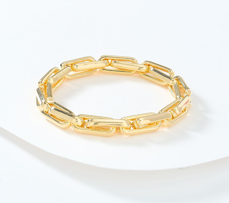 David Markstein Bronze Bold Status Link Stretch Bracelet — View 14