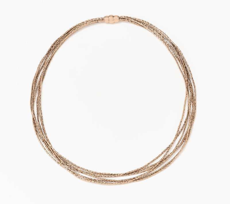 David Markstein Bronze 7-Strand Omega Necklace — View 11