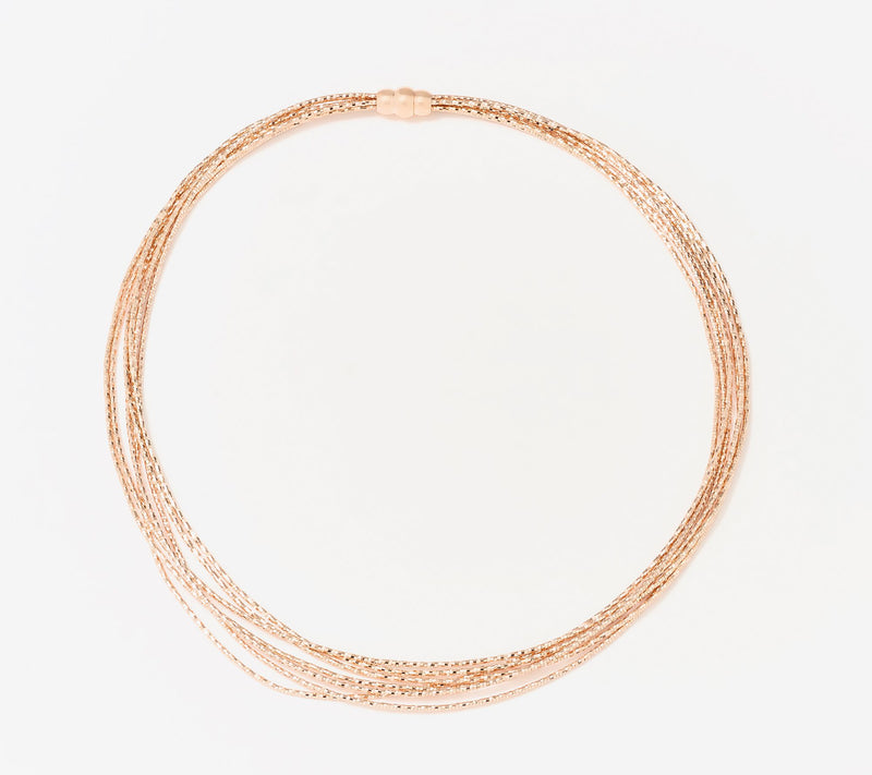 David Markstein Bronze 7-Strand Omega Necklace — View 12