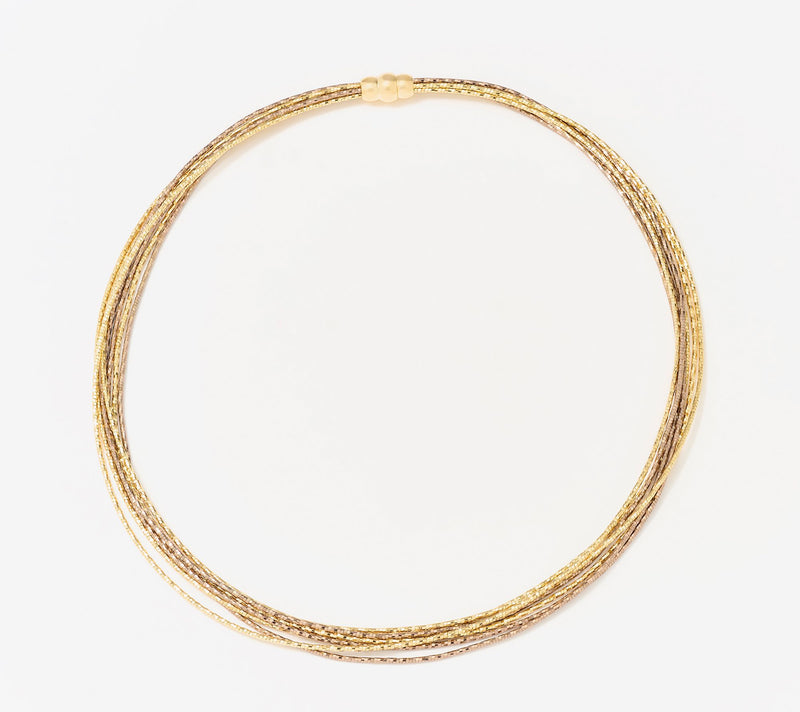 David Markstein Bronze 7-Strand Omega Necklace — View 16