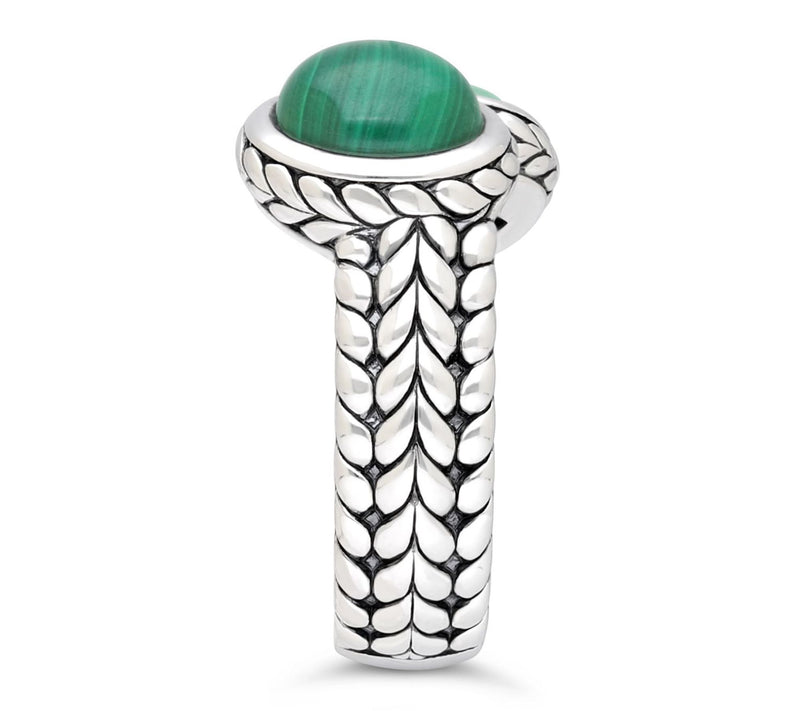 Tiffany Kay Studio Sterling Malachite & Aventurine Ring — View 3