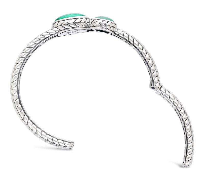 Tiffany Kay Studio Sterling Malachite & Aventurine Cuff — View 3